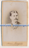 Insolite - Photographie Ancienne CDV Portrait D'un Homme Fort Strabisme Photographe MARGERIE Angers - Anonymous Persons