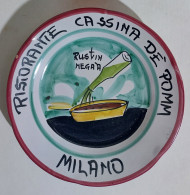 23627 Piatto Buon Ricordo - Ristorante Cassina De' Pomm Milano - 1987 - Obj. 'Souvenir De'