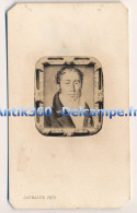 Photographie Ancienne CDV Portrait Peint D'un Homme De Qualité Légion D'Honneur Photographe Jaunasse Château Gontier - Anonymous Persons