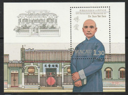 MACAO - BLOC N°5 ** (1986) Sun Yat-Sen - Blocks & Sheetlets