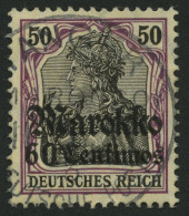 DP IN MAROKKO 53I O, 1911, 60 C. Auf 50 Pf., Friedensdruck, Stempel TANGER B (CC), Pracht, R! - Marokko (kantoren)