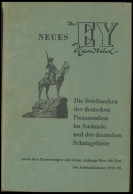 PHIL. LITERATUR Die Briefmarken Der Deutschen Postanstalten Im Auslande Und Der Deutschen Schutzgebiete Sowie Ihre Entwe - Filatelia E Historia De Correos