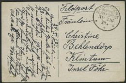 MSP VON 1914 - 1918 216 (Großer Kreuzer FÜRST BISMARK), 29.4.1918, Feldpost-Ansichtskarte Von Bord Der Fürst Bismark, Pr - Maritiem