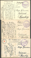 MSP VON 1914 - 1918 312 (Torpedoboot S 125), 1915, Briefstempel, 3 Verschiedene FP-Ansichtskarten, Pracht - Maritiem