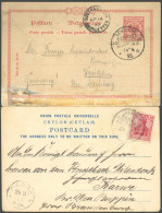 DEUTSCHE SCHIFFSPOST DR BRIEF, AUSTRALISCHE HAUPTLINIE, 1895 Und 1903, 2 Karten Etwas Unterschiedlich - Maritime