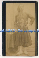 Photographie Ancienne CDV Portrait D'un Militaire Zouave Photographe Jouve Oran Algérie - War, Military