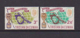 TRISTAN  DA  CUNHA    1966    World  Cup  Football   Set  Of  2    MH - Tristan Da Cunha