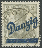 FREIE STADT DANZIG 32 O, 1920, 2 Pf. Kleiner Innendienst, Pracht, Gepr. Soecknick, Mi. 240.- - Otros & Sin Clasificación