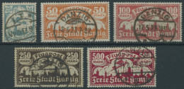 FREIE STADT DANZIG 133-37 O, 1923, Flugpost, Wz. 3, üblich Gezähnter Prachtsatz, Gepr. Infla, Mi. 100.- - Altri & Non Classificati