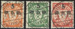 FREIE STADT DANZIG 237-39 O, 1934, Winterhilfswerk, Stempel GUTTLAND, Prachtsatz, Gepr. Erdwien, Mi. (130.-) - Altri & Non Classificati