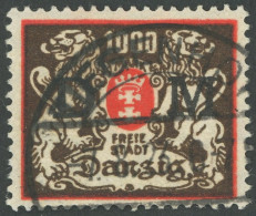 DIENSTMARKEN D 40F O, 1923, 1000 M. Rot/schwarzbraun, Ohne Rosetteneindruck, Gepr. Infla Und Erdwien Und Dr. Oechsner, M - Altri & Non Classificati