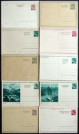 BÖHMEN UND MÄHREN A. K 2-P 12 BRIEF, 1939/40, 10 Verschiedene Ungebrauchte Ganzsachenkarten, Pracht - Briefe U. Dokumente