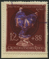 FREDERSDORF F 903 BrfStk, 1945, 12 Pf. Goldschmiedekunst Auf Knappem Briefstück, Pracht, Signiert U.a. I. Sturm - Privatpost