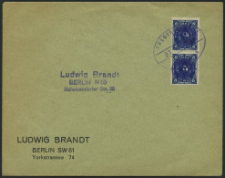 FREDERSDORF 67 Paar BRIEF, 1945, 6 Pf. Inflation Im Senkrechten Paar Auf Drucksache, Pracht - Sonstige & Ohne Zuordnung