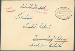 ALL. BES. GEBÜHR BEZAHLT OFFENBURG (Baden) Gebühr Bezahlt, 13.8.46, Ellipsenstempel, Handschriftlich -.75, Auslandsbrief - Otros & Sin Clasificación