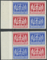 ALLIIERTE BES. VZd 1/2 , 1948, Exportmesse, Beide Viererblocks, Postfrisch, Pracht, Mi. 80.- - Otros & Sin Clasificación