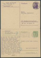 BERLIN UND BRANDENBURG P 1/2 BRIEF, 1945, Berliner Bär, Ohne Postleitzahlkreise, 2 Gebrauchte Prachtkarten - Altri & Non Classificati