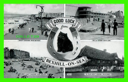 BEXHILL-ON-SEA, SUSSEX, UK - GOOD LUCK FROM - BLACK CAT - 5 MULTIVUES - TRAVEL IN 1963 - - Eastbourne