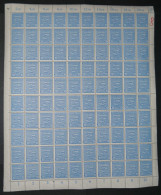 PROVINZ SACHSEN 81Y , 1945, 20 Pf. Hellblau, Wz. 1Y, Im Bogen (100), Dabei Die Abarten: 81YI, 81YII Und 81YIII, Pracht,  - Otros & Sin Clasificación