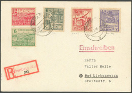 PROVINZ SACHSEN 88AII BRIEF, 1946 12 Pf. Wiederaufbau, Gezähnt, Mit Plattenfehler Geflicktes Loch Im Brückenbogen, Mit Z - Other & Unclassified