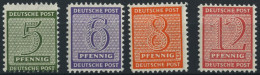 WEST-SACHSEN 116-19BX , 1945, Roßwein, Gezähnt L 111/4:111/2, Wz. 1X, Prachtsatz, Gepr. Ströh/Dr. Jasch, Mi. 170.- - Andere & Zonder Classificatie