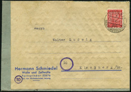 WEST-SACHSEN 123X BRIEF, 1945, 12 Pf. Versuchszähnung Auf Prachtbrief - Altri & Non Classificati