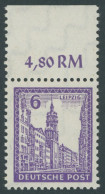 WEST-SACHSEN 153Xa , 1946, 6 Pf. Violett, Wz. 1X, Postfrisch, Pracht, Mi. 75.- - Other & Unclassified