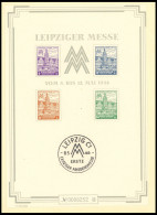 WEST-SACHSEN Bl. 5SX , 1946, Großblock Leipziger Messe, Type II, Mit Schutzhülle, Pracht, Mi. 500.- - Autres & Non Classés