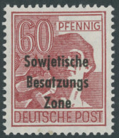 ALLGEMEINE-AUSGABEN 195a , 1948, 60 Pf. Karmin, Postfrisch, Pracht, Gepr. Paul, Mi. 80.- - Otros & Sin Clasificación