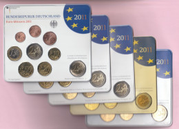 COFFRET EUROS ALLEMAGNE 2011 NEUF FDC - 45 MONNAIES - ATELIER A D F G J - Allemagne