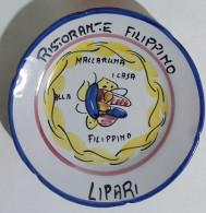 38688 Piatto Buon Ricordo - Ristorante Filippino - Lipari 1988 - Obj. 'Souvenir De'