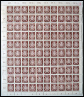 DIENSTMARKEN A D 10,11,14,16 , 1954, 25, 30, 50 Und 70 Pf. Zirkel Links, Bogen Bzw. In 2 Bogenteilen (bei Nr. 10), Teils - Altri & Non Classificati