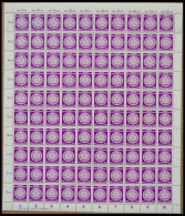 DIENSTMARKEN A D 26XII , 1954, 50 Pf. Dunkelpurpur Im Bogen (100) Mit Druckvermerk, Postfrisch, Pracht, Mi. 321.- - Otros & Sin Clasificación