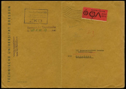 DIENSTMARKEN D VD 1I BRIEF, 1965, 20 Pf. Bräunlichrot/schwarz, Gezähnt 91/2, Mit Abart Fehlende Granne Im Ährenkranz Obe - Otros & Sin Clasificación