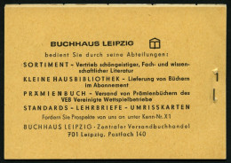 ZUSAMMENDRUCKE MH 4c2.1 , 1968, Markenheftchen Ulbricht, Bogenzählnummer Unten, Feinst, Mi. 85.- - Zusammendrucke