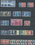 LOTS , Reichhaltige Dublettenpartie DDR Von 1949 - 1956 Mit Einigen Guten Werten, Sätzen Und Blocks, Erhaltung Feinst/Pr - Collezioni