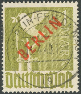 BERLIN 33 O, 1949, 1 M. Rotaufdruck, Pracht, Gepr. D. Schlegel, Mi. 550.- - Altri & Non Classificati