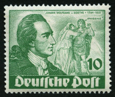 BERLIN 61 , 1949, 10 Pf. Goethe, Pracht, Gepr. Schlegel, Mi. 140.- - Unused Stamps