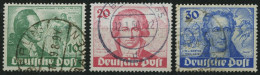 BERLIN 61-63 O, 1949, Goethe, üblich Gezähnter Prachtsatz, Mi. 180.- - Used Stamps