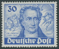 BERLIN 63I , 1949, 30 Pf. Goethe Mit Abart Farbpunkt Links Neben J Von J.W. V. Goethe, Postfrisch, Pracht, Mi. 80.- - Altri & Non Classificati