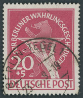 BERLIN 69 O, 1949, 20 Pf. Währungsgeschädigte, Pracht, Gepr. D. Schlegel, Mi. 190.- - Andere & Zonder Classificatie