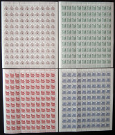 BERLIN 242-49 , 1964/5, Bauten Im Bogensatz (100), 1x Gefaltet, Pracht, Mi. 3250.- - Unused Stamps