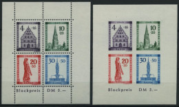 BADEN Bl. 1A/B , 1949, Blockpaar Freiburg, Pracht, Mi. 150.- - Otros & Sin Clasificación