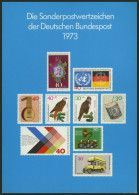 JAHRESZUSAMMENSTELLUNGEN J 1 , 1973, Jahreszusammenstellung, Pracht, Mi. 1700.- - Collezioni