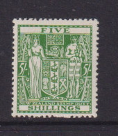 NEW ZEALAND  - 1940-52 Postal Fiscal  Wmk Mult NZ And Star 5s Hinged Mint - Steuermarken/Dienstmarken