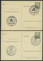 GANZSACHEN P 36 BRIEF, 1961, 8 Pf. Heuss Mit Postfachnummer Statt Postschließfachnummer, 2 Leer Gestempelte Karten Mit V - Other & Unclassified