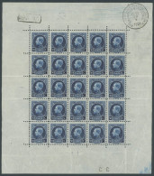 BELGIEN 165KB , 1921, 50 C. Internationale Briefmarkenausstellung Im Bogen (25), übliche Ränder, Pracht - Nuovi