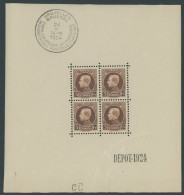 BELGIEN 186KB , 1924, 5 Fr. Internationale Briefmarkenausstellung Im Kleinbogen (4), Pracht, Mi. 420.- - Autres & Non Classés