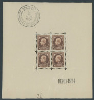 BELGIEN 186KB , 1924, 5 Fr. Internationale Briefmarkenausstellung Im Kleinbogen (4), Pracht, Mi. 420.- - Otros & Sin Clasificación