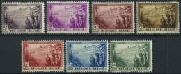 BELGIEN 347-53 , 1932, TBC, Falzrest, Prachtsatz - Nuovi